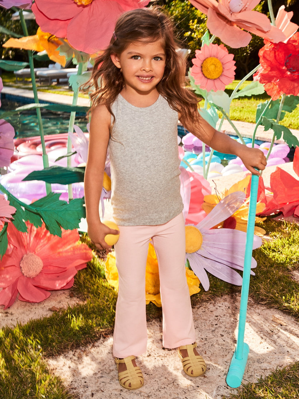 Garanimals Baby & Toddler Girl Cotton Pull-On Flare Leggings, 0M–6T