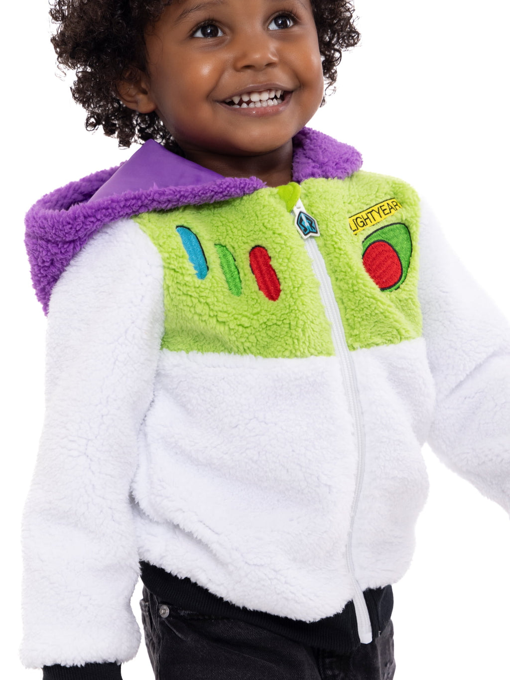 Disney Pixar Toy Story Toddler Boys Buzz Light Year Plush Fleece Full-Zip Cosplay Hoodie, Sizes 12M-5T