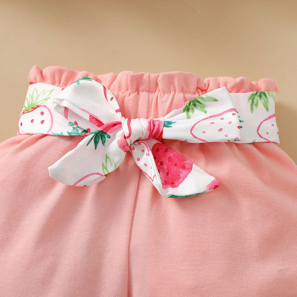 Caqnni Toddler Baby Girl Summer Clothes Outfit Funny Letter T Shirt Top Short Set Infant Girl Clothes 6 12 18 months 2T 3T Shorts Set Blue 9-12 Months