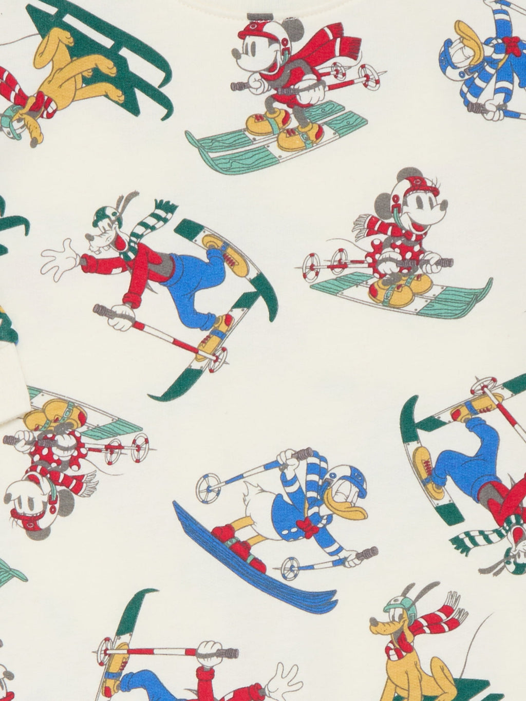 Mickey and Friends Baby Allover Print Romper with Long Sleeves, Sizes 0/3M-24M