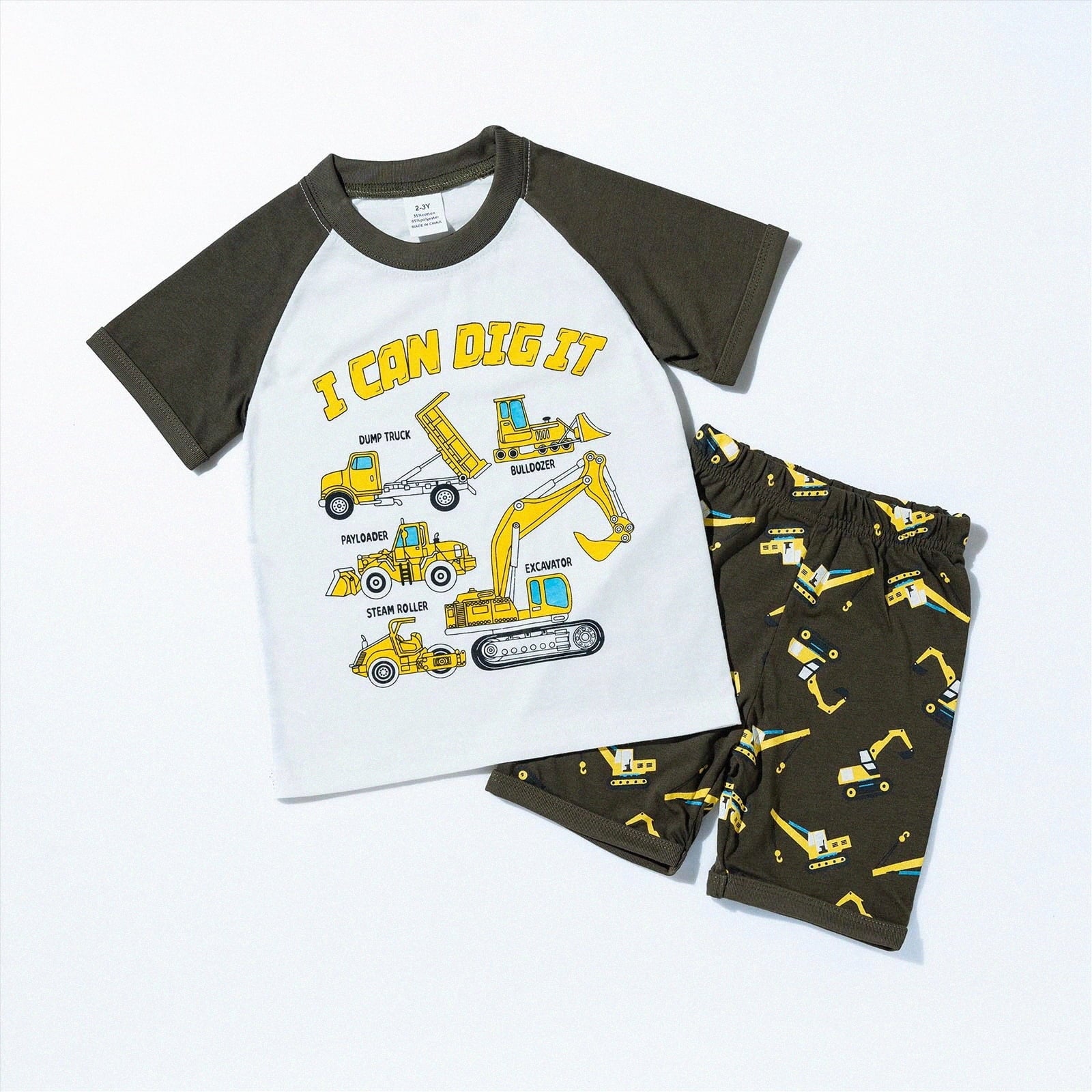 HCNTES Toddler Baby Boy Summer Clothes Set Kid Outfits Short Sleeves T-Shirt Tops + Shorts Cute Outfits Set For Kids 2t 3t 4t 5t 6t 7t 8t 9t(G-White,5-6 Years)