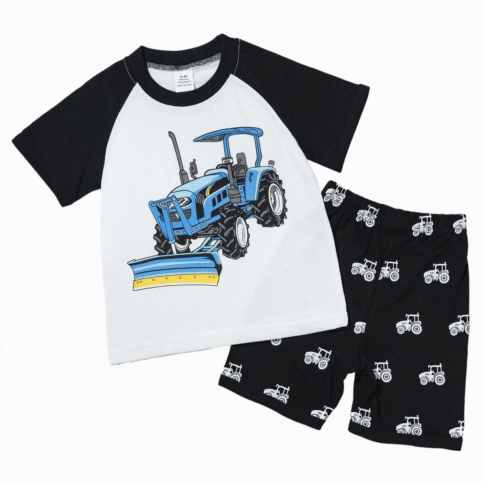 HCNTES Toddler Baby Boy Summer Clothes Set Kid Outfits Short Sleeves T-Shirt Tops + Shorts Cute Outfits Set For Kids 2t 3t 4t 5t 6t 7t 8t 9t(G-White,5-6 Years)