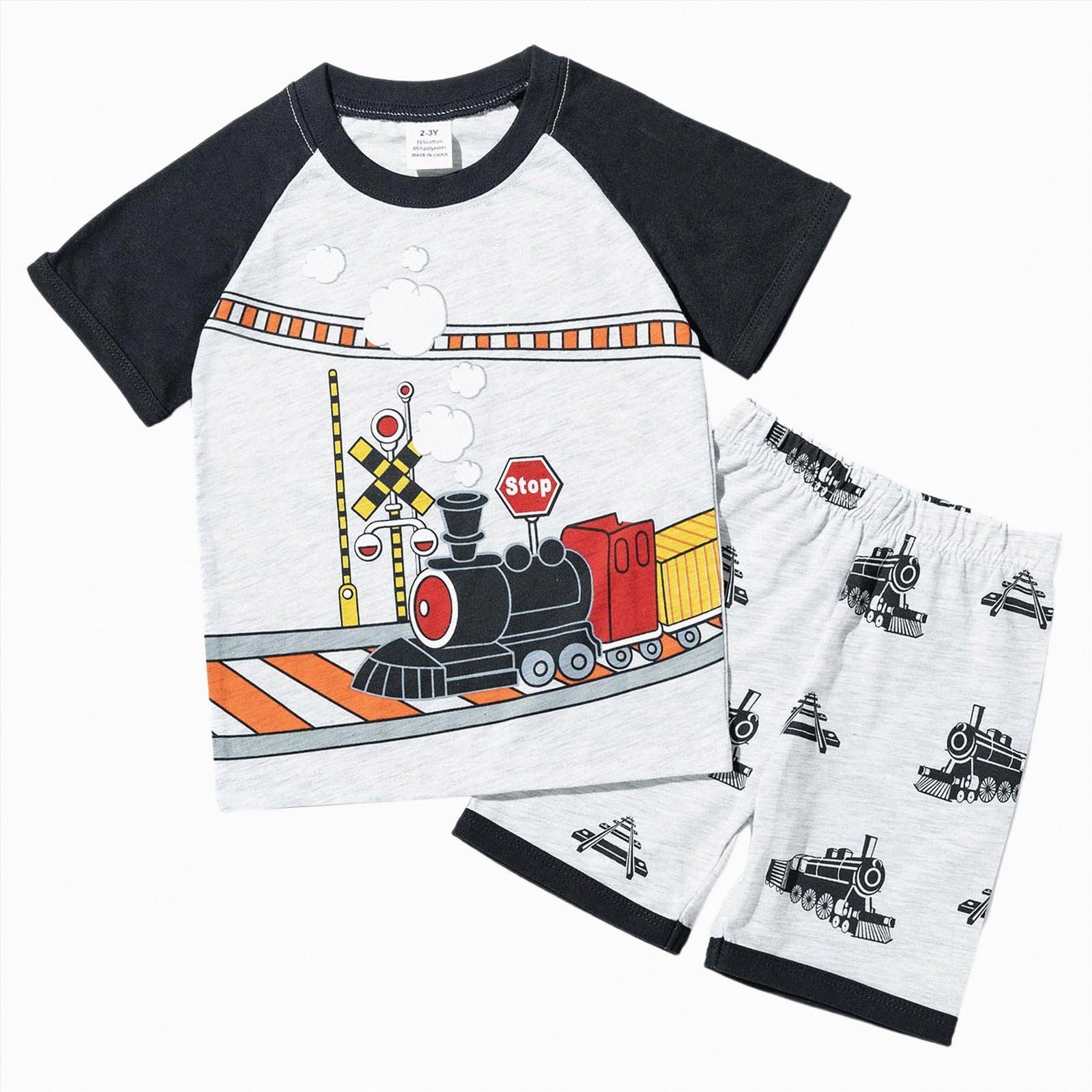 HCNTES Toddler Baby Boy Summer Clothes Set Kid Outfits Short Sleeves T-Shirt Tops + Shorts Cute Outfits Set For Kids 2t 3t 4t 5t 6t 7t 8t 9t(G-White,5-6 Years)