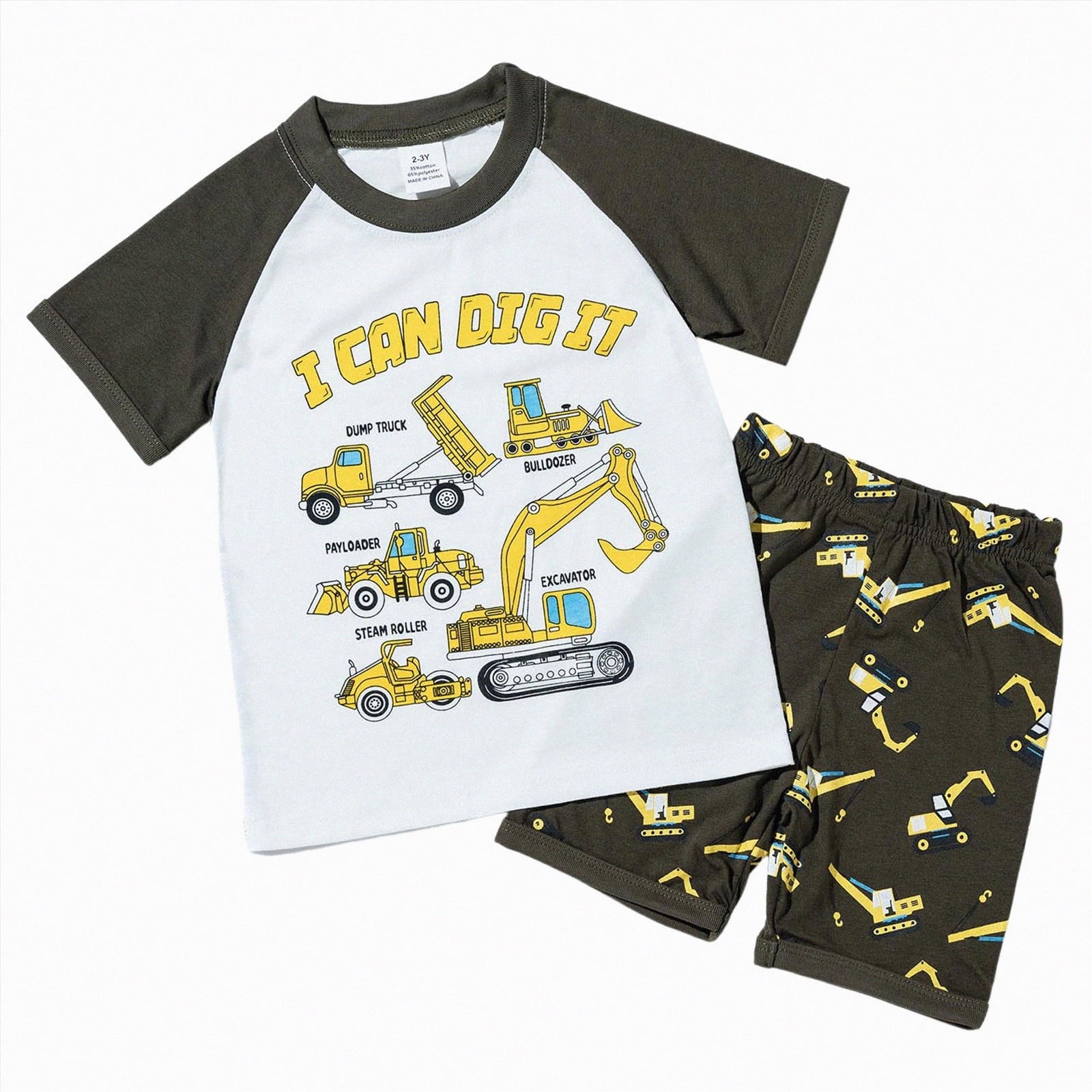 HCNTES Toddler Baby Boy Summer Clothes Set Kid Outfits Short Sleeves T-Shirt Tops + Shorts Cute Outfits Set For Kids 2t 3t 4t 5t 6t 7t 8t 9t(G-White,5-6 Years)