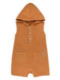 Modern Moments by Gerber Baby Boy Cotton Hooded Sleeveless Romper, Sizes 0/3 Months - 24 Months