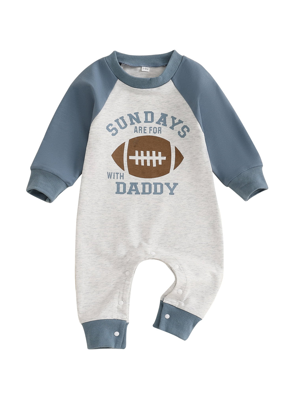 Newborn Baby Boy Football Season Jumpsuit Sundays are for Football with Daddy Sweatshirt Romper Playsuit Fall Clothes