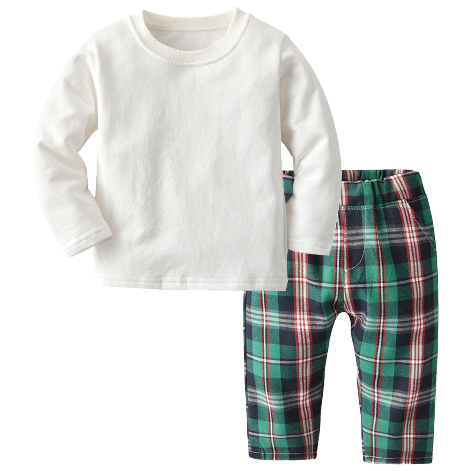 Staki Kids Sweatsuit Boys Clothes Boy Outfits 2-Piece Long Sleeve Hoodie and Camouflage Pants Boys Fall Winter Clothes(Brown,3 Years)