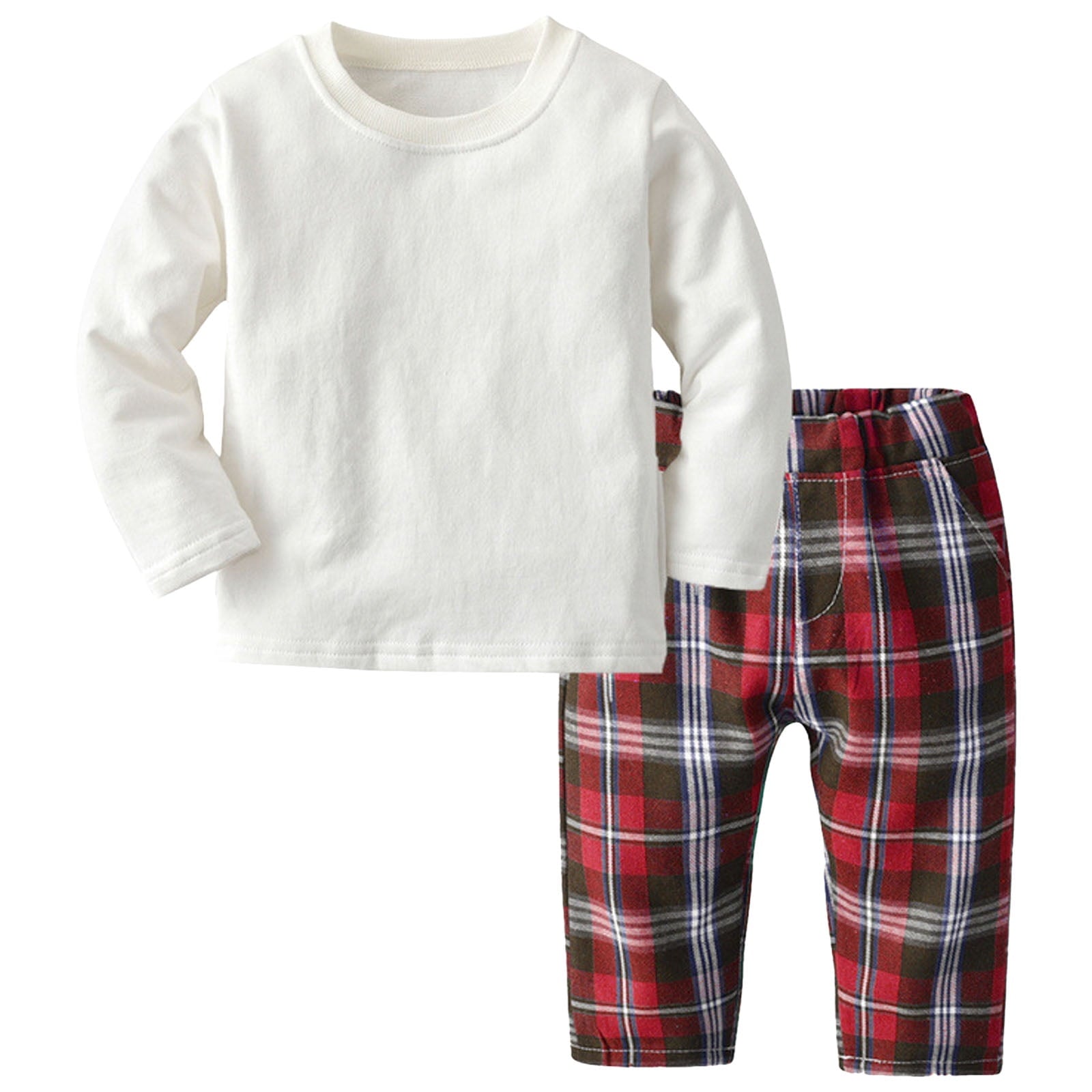 Staki Kids Sweatsuit Boys Clothes Boy Outfits 2-Piece Long Sleeve Hoodie and Camouflage Pants Boys Fall Winter Clothes(Brown,3 Years)