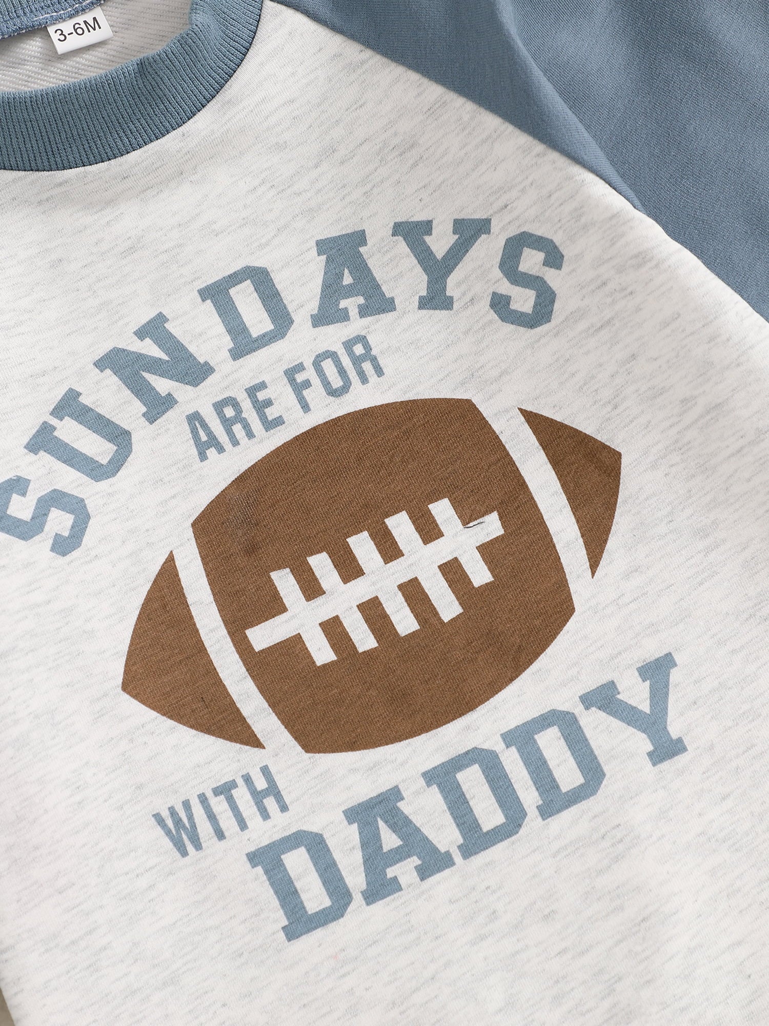 Newborn Baby Boy Football Season Jumpsuit Sundays are for Football with Daddy Sweatshirt Romper Playsuit Fall Clothes