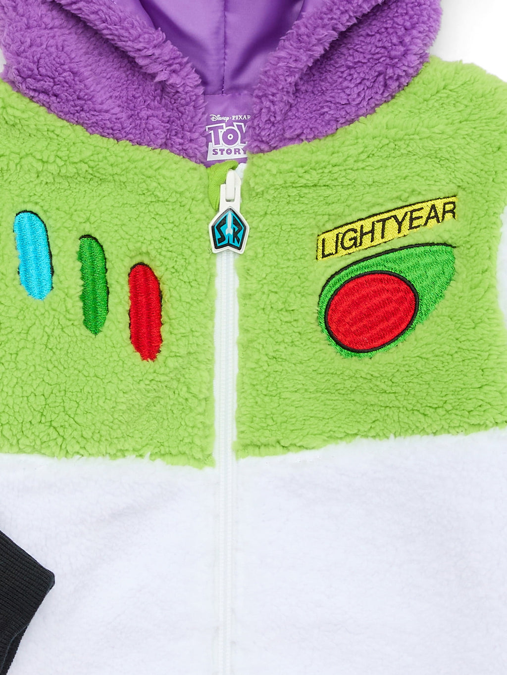 Disney Pixar Toy Story Toddler Boys Buzz Light Year Plush Fleece Full-Zip Cosplay Hoodie, Sizes 12M-5T